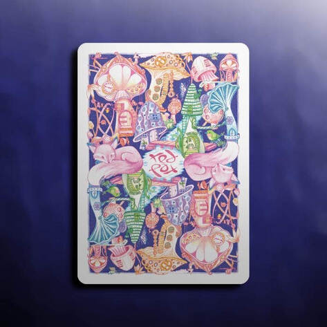 Details about   Red Fox Playing CardsPurplePoker DeckCollectable